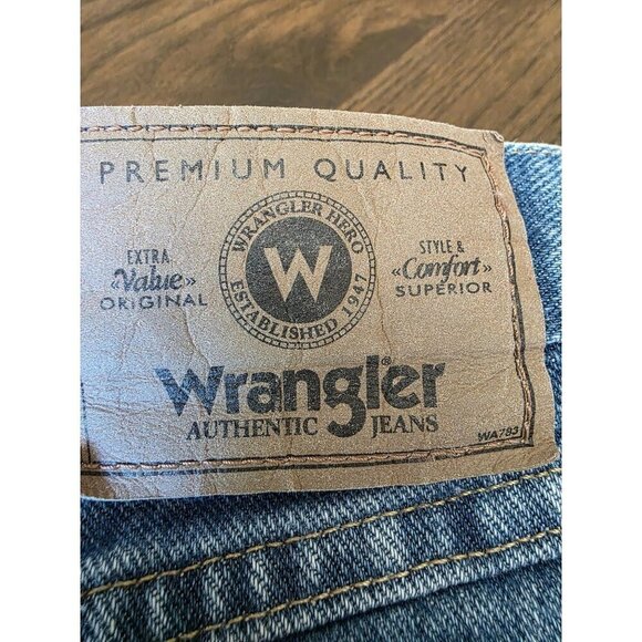 Men Wrangler 3G Relaxed Fit Denim Blue Jean Shorts 100% Cotton - Picture 8 of 12